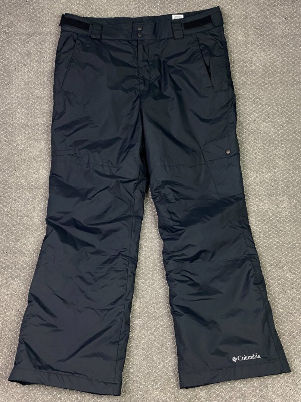 Columbia Snow Gun Pants Mens Large Black Insulated Ski Snowboard WM8008 010